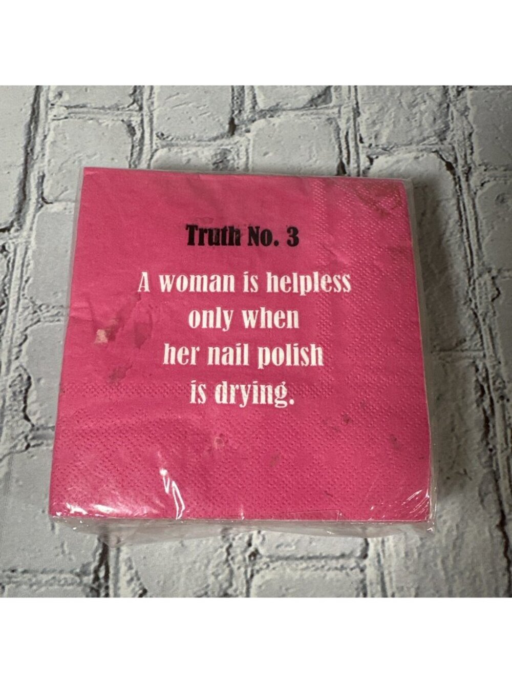 CR GIBSON Paper Napkins Pack Of 40 -3 Ply New In Package Bachelorette Woman